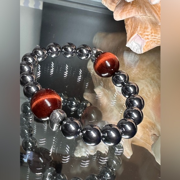 (JOEHANNA) TERAHERTZ  NATURAL STONES  BRACELET size 7” - Picture 5 of 11